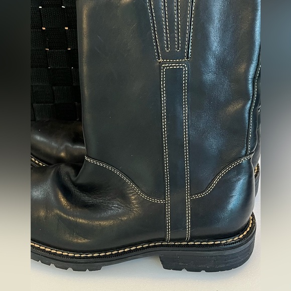 Cole Haan Nike Air Mosby Pull-On Boots Waterproof Black Nubuck Leather Men's 8M - Picture 10 of 11